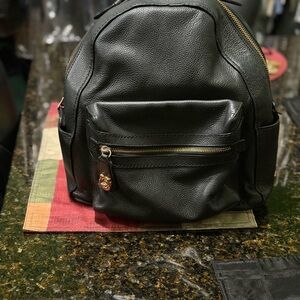 Coach Black Leather Women’s Backpack